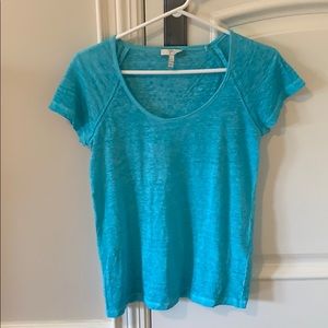 Joie Linen Aqua Top